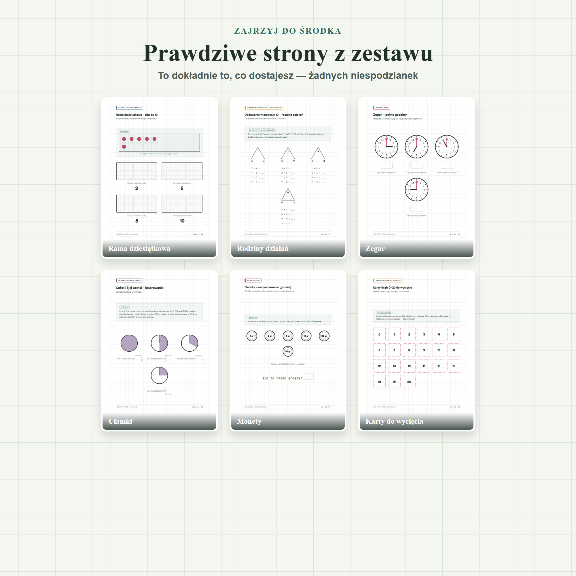 Podglad prawdziwych stron z zestawu, zaktualizowany